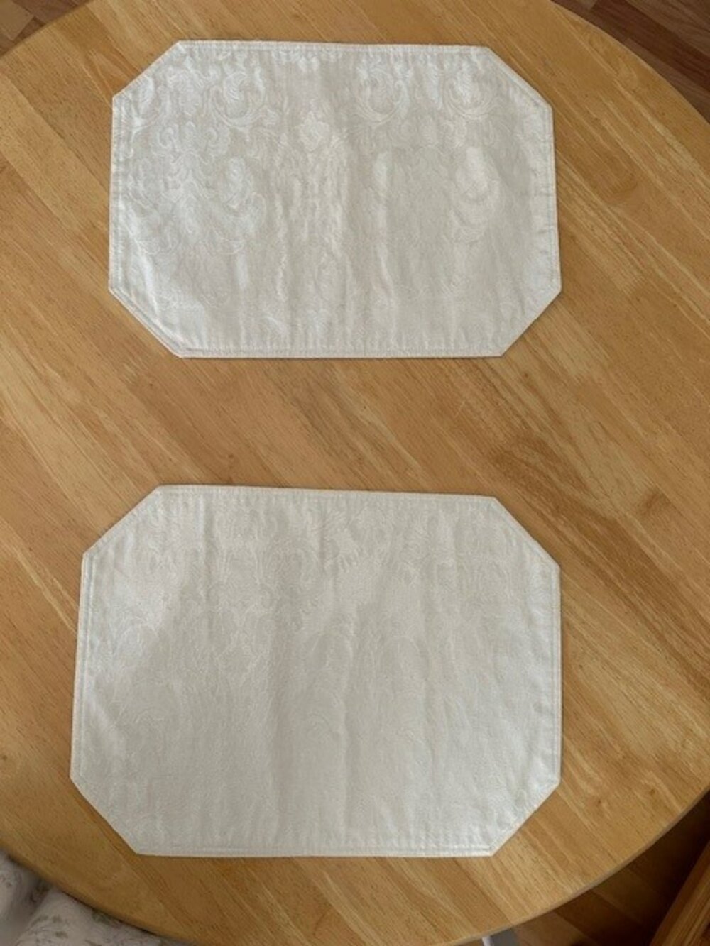 Ivory Placemats - Set of Two - Excellent Condition